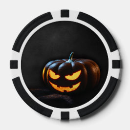 Halloween Pumpkin Jack-O-Lantern Spooky Pokerchips