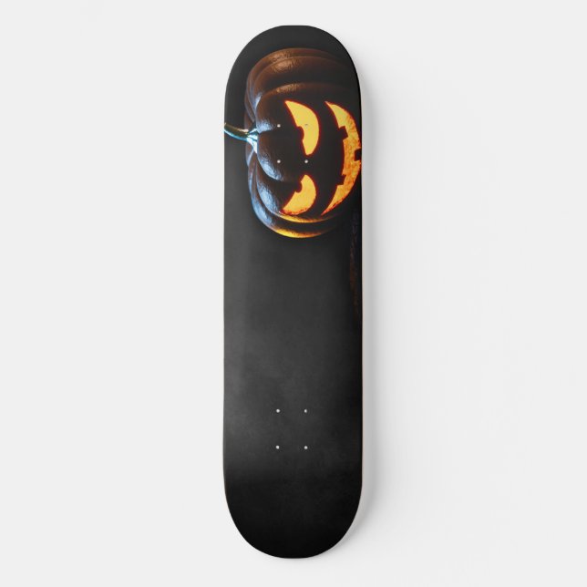 Halloween Pumpkin Jack-O-Lantern Spooky Skateboard (Vorderseite)