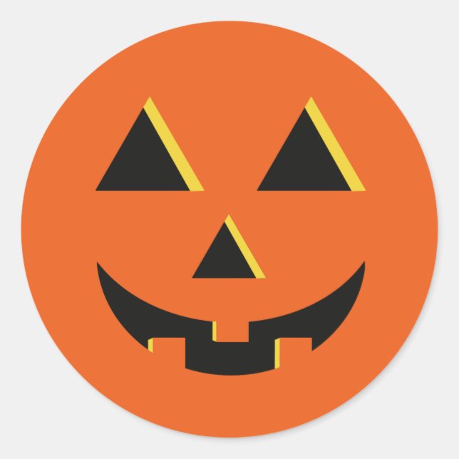 Halloween Pumpkin Jack-O-Lantern Sticker (Vorderseite)