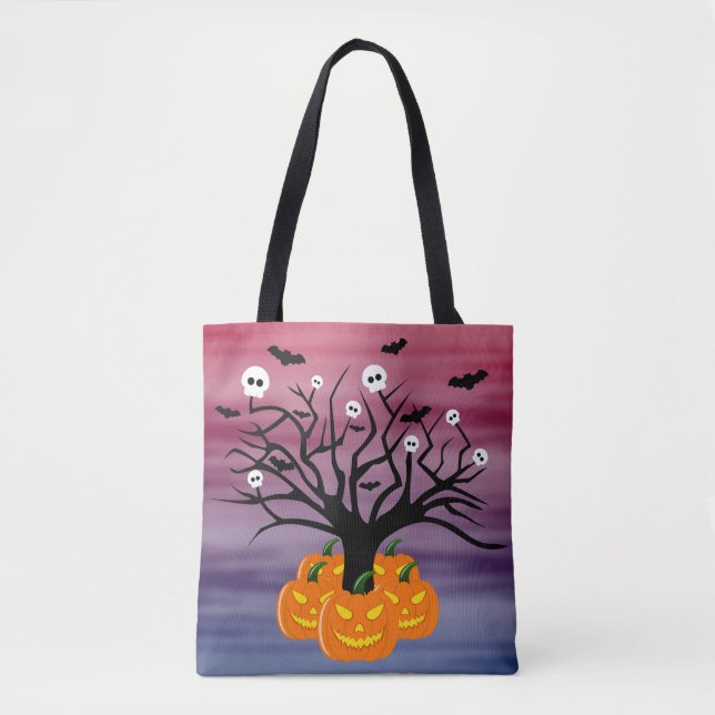 Halloween Pumpkin Jack o’ Lantern Totenbaum (Vorderseite)