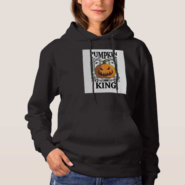 Halloween Pumpkin King Halloween Kostümtrick oder Hoodie (Vorderseite)