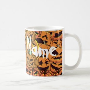 Halloween Pumpkin Kürbislaterne Kaffeekocher Tasse