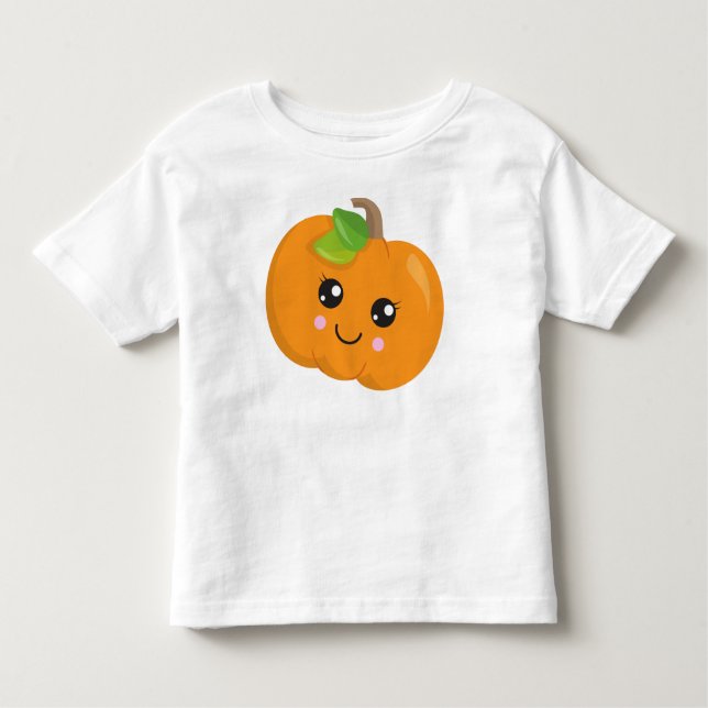 Halloween Pumpkin, lächelnd Kürbis, Trick oder Tre Kleinkind T-shirt (Vorderseite)