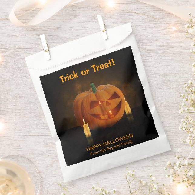 Halloween Pumpkin Lantern mit Kerzen Geschenktütchen (Ausgeschnitten)