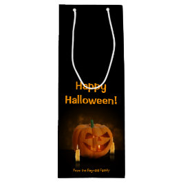 Halloween Pumpkin Lantern mit Kerzen Geschenktüte Für Weinflaschen
