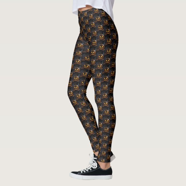 Halloween Pumpkin, Leggings (Links)