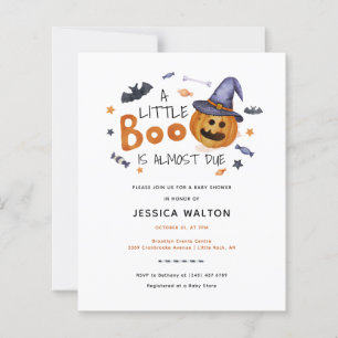 Halloween Pumpkin Little Boo Baby Dusche