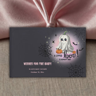Halloween Pumpkin Little Boo Baby Dusche Gästebuch
