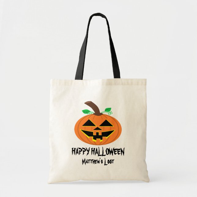Halloween Pumpkin Loot Bag Tragetasche (Vorne)