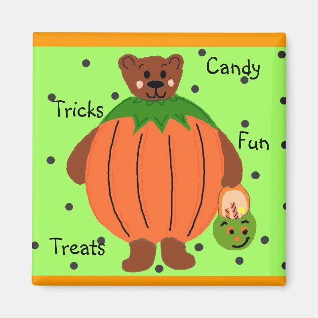 Halloween Pumpkin Magnet (Vorne)