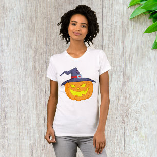 Halloween Pumpkin mit einem Hexenhut T - Shirt