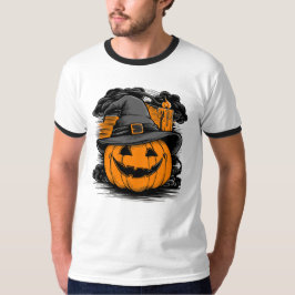 Halloween Pumpkin mit Hut, Men's T-Shirt