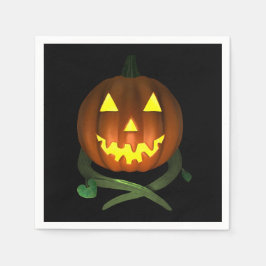 Halloween Pumpkin mit Reben Serviette