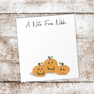 Halloween Pumpkin Niedlichen Jack O'lanterns Whims Notizblock