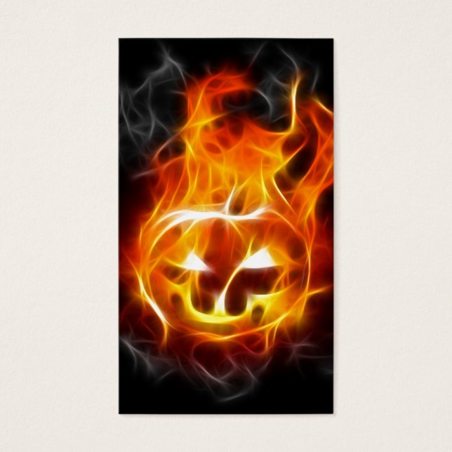 Halloween Pumpkin on Fire (Vorderseite)