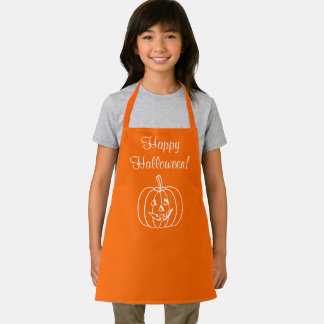 Halloween Pumpkin Orange All-Over Print Schürze