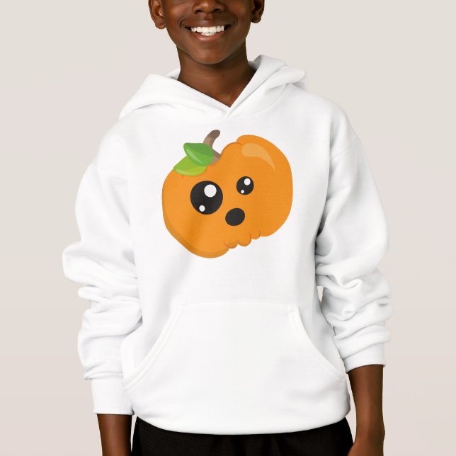 Halloween Pumpkin, Orange Pumpkin, Trick oder Tret Hoodie (Vorderseite)