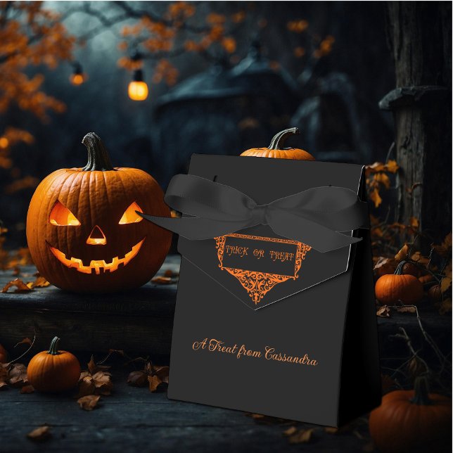Halloween Pumpkin Orange Trick oder Treat Geschenkschachtel (Von Creator hochgeladen)
