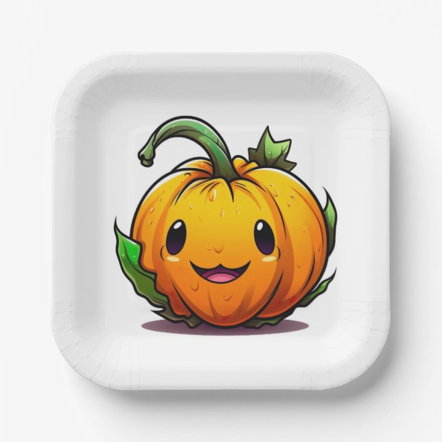 Halloween Pumpkin Paper Teller (Vorderseite)