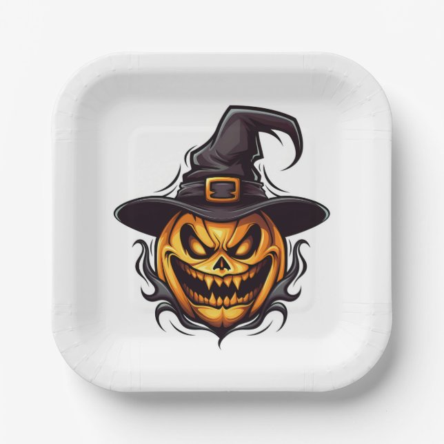 Halloween Pumpkin Paper Teller (Vorderseite)
