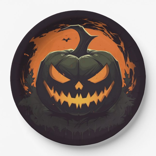 Halloween Pumpkin Paper Teller (Vorderseite)