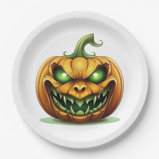 Halloween Pumpkin Paper Teller (Vorderseite)