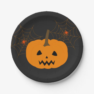 Halloween Pumpkin-Papierplatte Pappteller