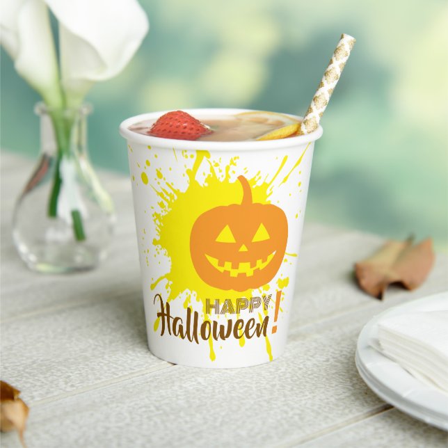 Halloween Pumpkin Pappbecher (In Situ)