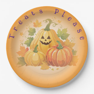 Halloween Pumpkin Patch anpassbar Pappteller