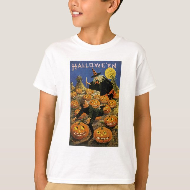 Halloween Pumpkin Patch Nightmare T-Shirt (Vorderseite)