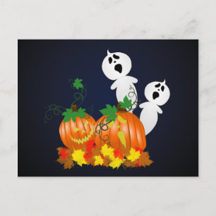 Halloween Pumpkin Patch Postcard Postkarte