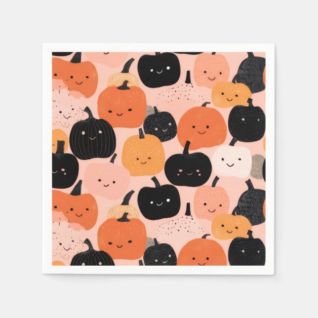 Halloween Pumpkin-Patch Serviette (Vorderseite)