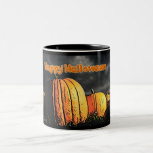 Halloween Pumpkin-Patch Zweifarbige Tasse