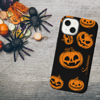 Halloween Pumpkin Pattern TelefonCase iPhone 13 Hülle