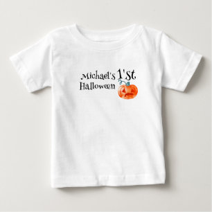Halloween Pumpkin Personalisiert Baby Boy T-shirt