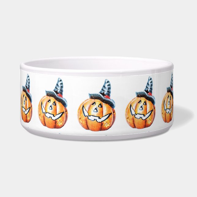 Halloween Pumpkin Pet Bowl Napf (Vorderseite)