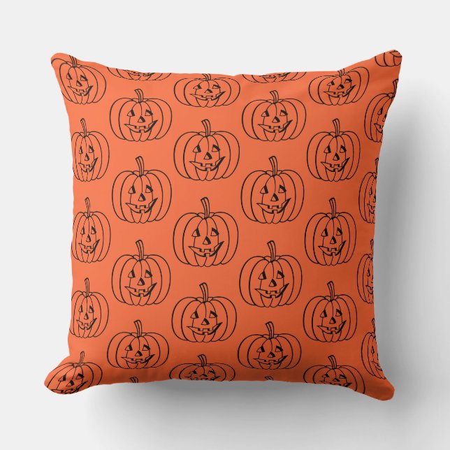 Halloween Pumpkin Pillow Kissen (Vorderseite)