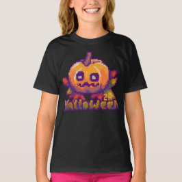 Halloween pumpkin pixel art T-Shirt