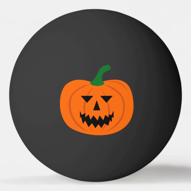 Halloween Pumpkin Pong Ball Tischtennisball (Vorderseite)