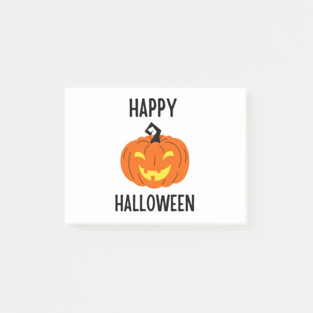 Halloween Pumpkin Post-it Klebezettel (Vorderseite)