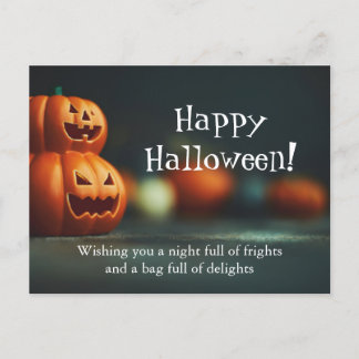 Halloween Pumpkin Postcard Postkarte