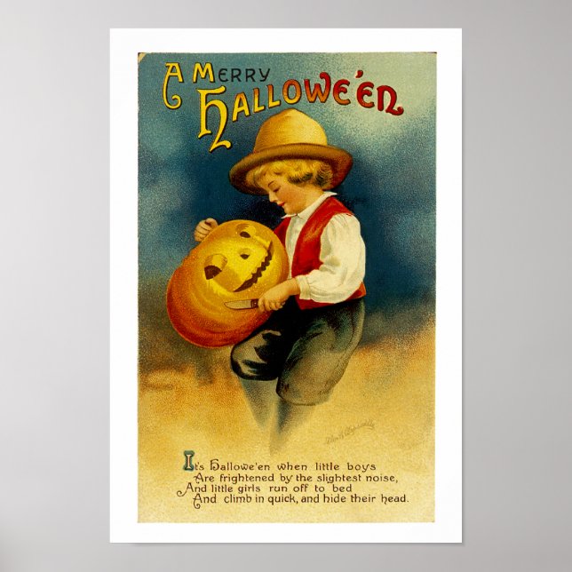 Halloween Pumpkin Poster (Vorne)