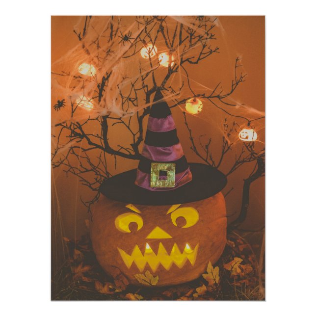 Halloween Pumpkin Poster (Vorderseite)