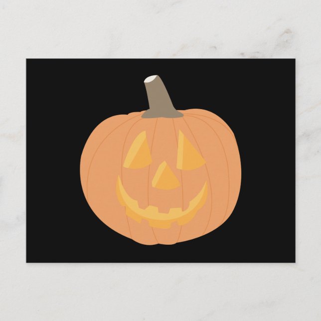 Halloween Pumpkin Postkarte (Vorderseite)