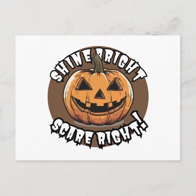 Halloween Pumpkin Postkarte (Vorderseite)