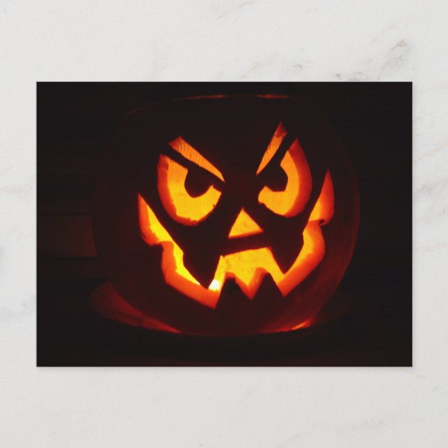 Halloween Pumpkin Postkarte (Vorderseite)