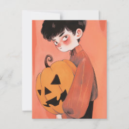 Halloween Pumpkin Postkarte