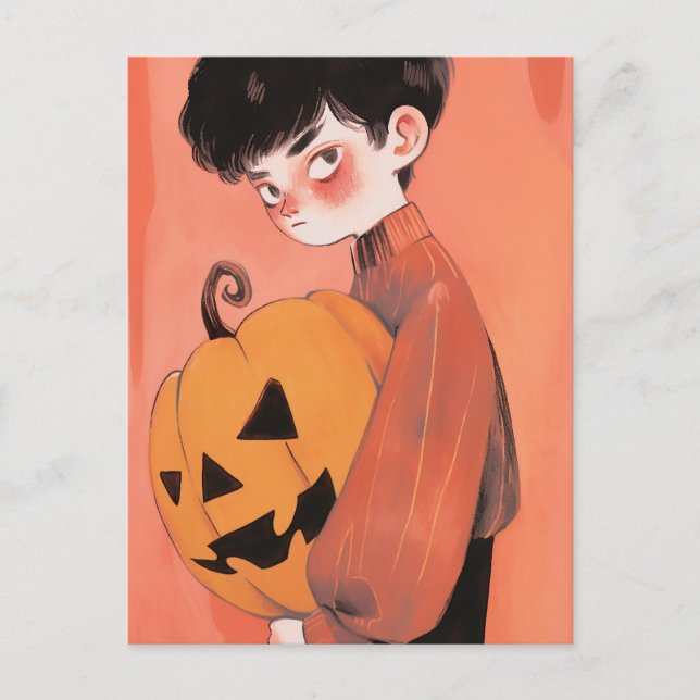 Halloween Pumpkin Postkarte (Vorderseite)