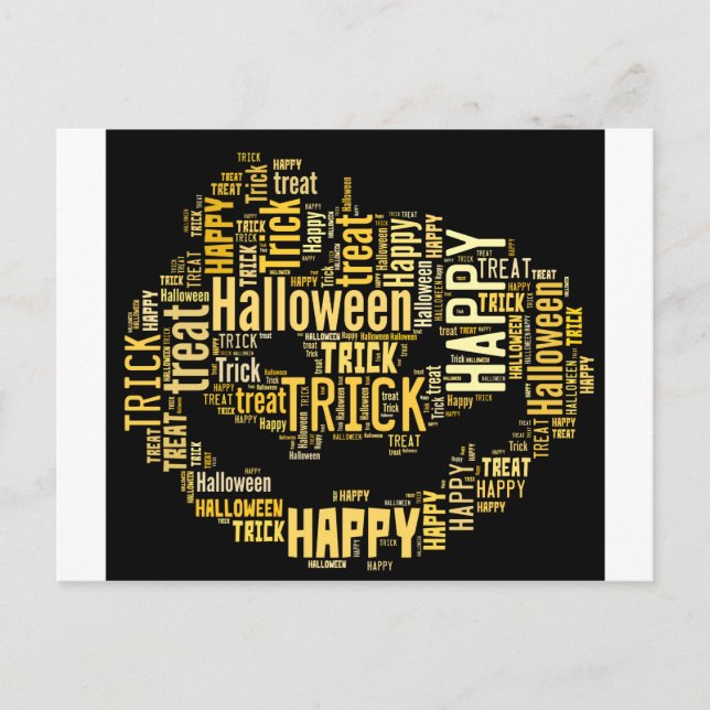 Halloween Pumpkin Postkarte (Vorderseite)