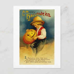 Halloween Pumpkin Postkarte